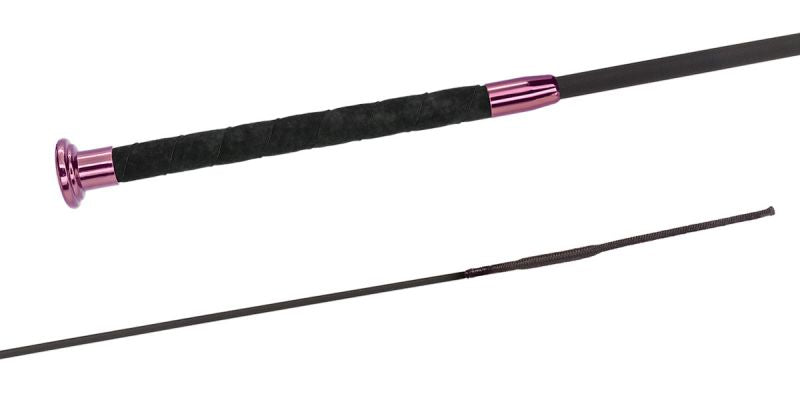 Fleck Silk Touch Premium Pink Dressage Whip