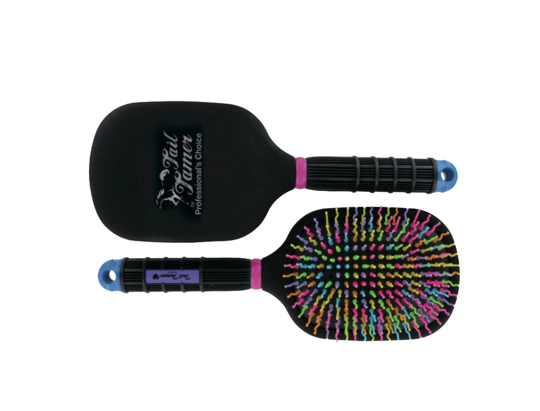 Tail Tamer Rainbow Paddle Brush