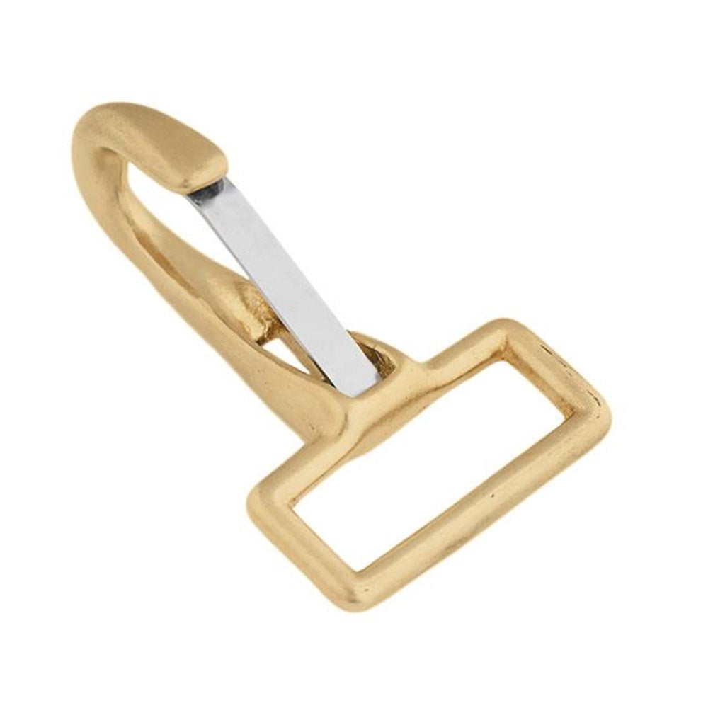 Solid Brass Halter Snap with Stainless Steel Spring