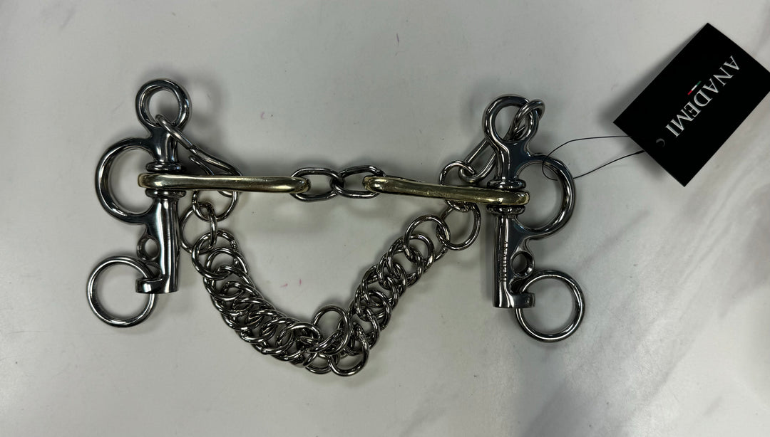 Anademi Tear Drop Short Shank Pelham - German Silver