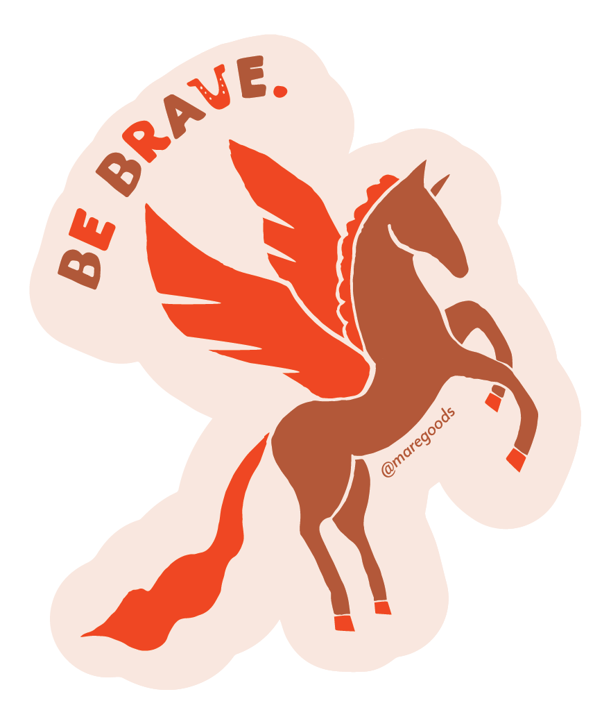Mare Modern Goods - Brave Pegasus Sticker