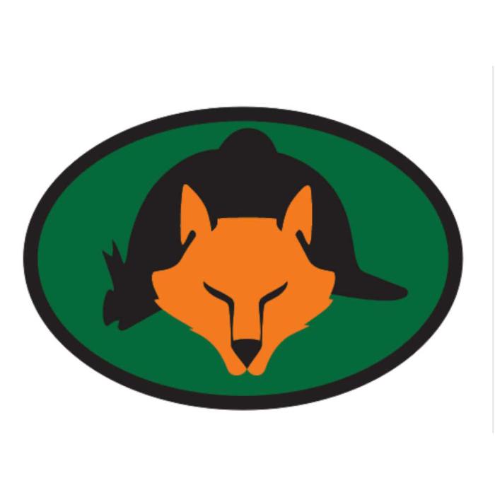 EURO Orange Fox and Helmet Decal