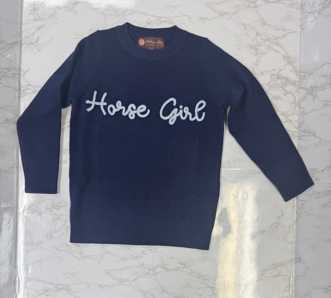 Kathryn Lily Girl's Horse Girl Sweater