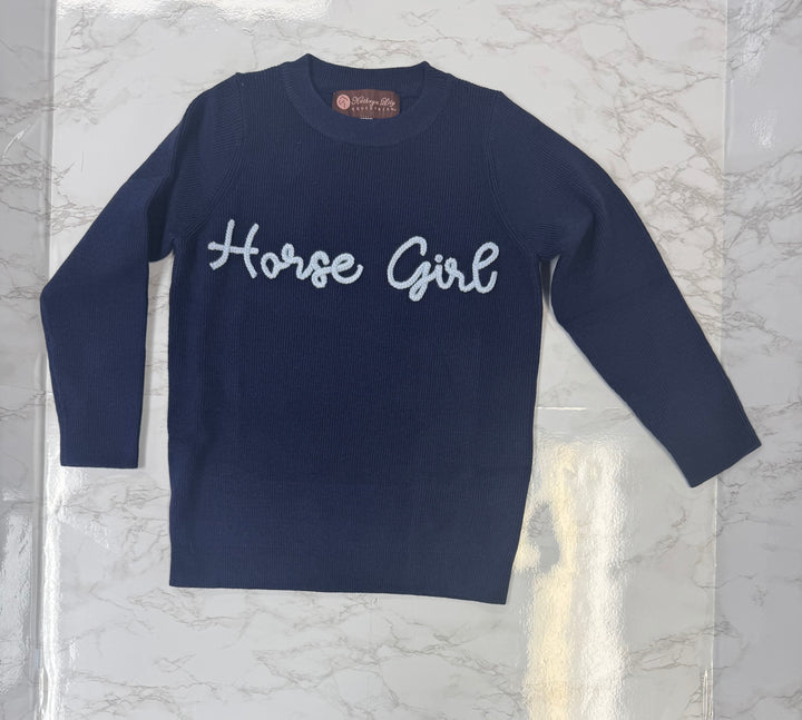 Kathryn Lily Girl's Horse Girl Sweater