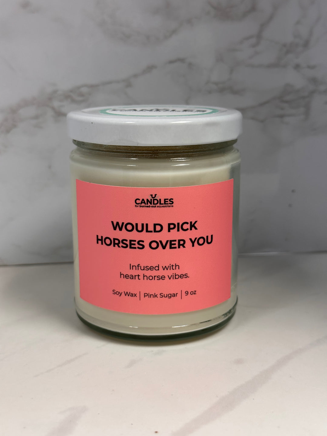 Would Pick Horses Over You Candle