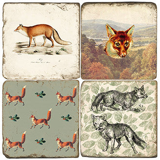 Studio Vertu "Fantastic Foxes..." Coaster set of 4