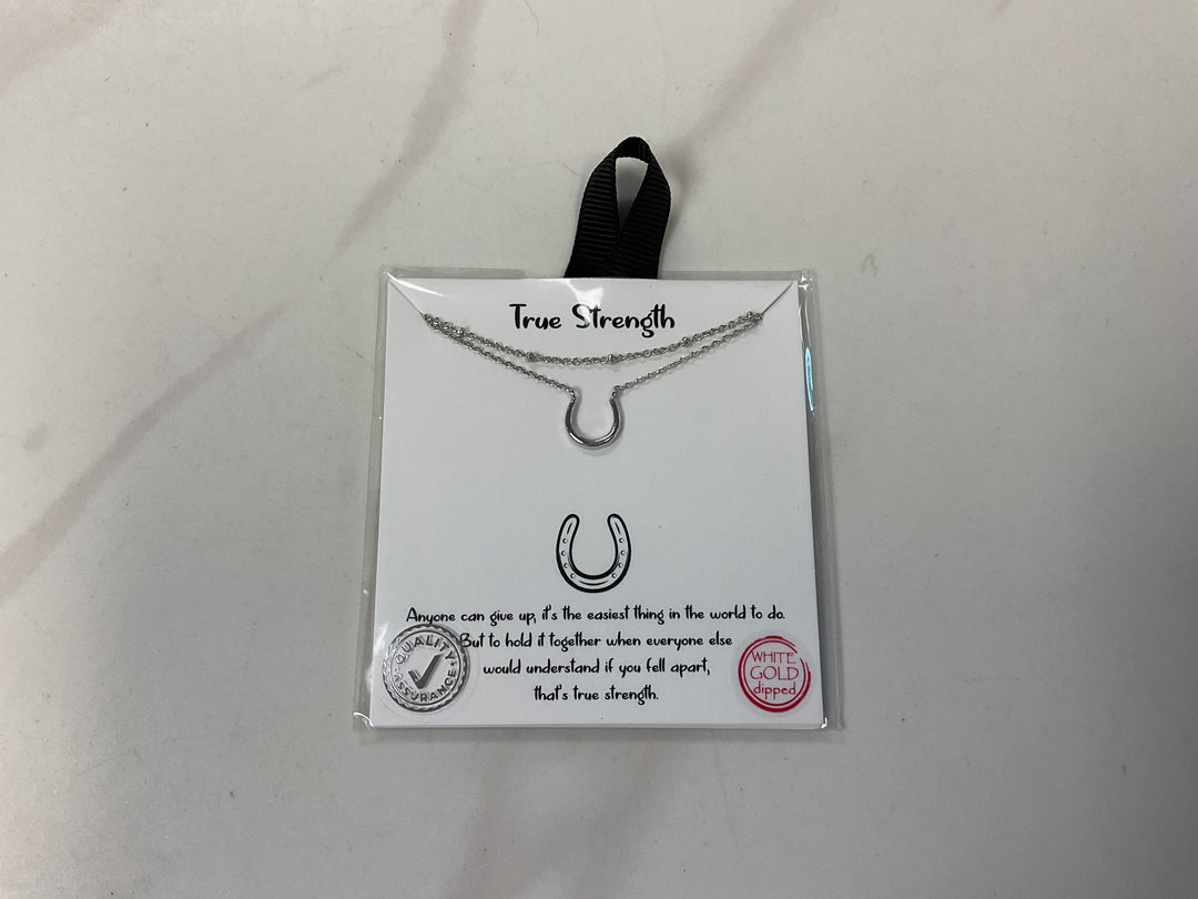 Claire & Susie True Strength Horse Shoe Necklace