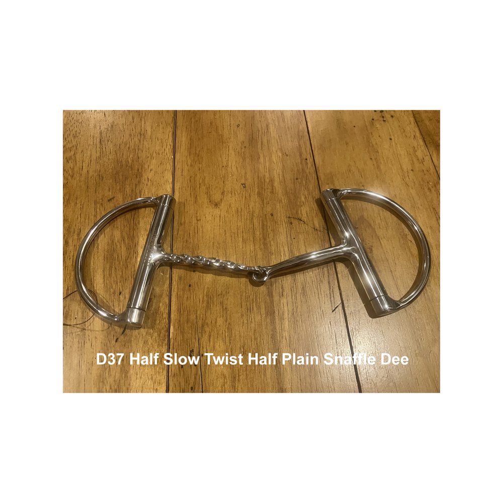 Anademi 1/2 Small Twist 1/2 Plain Snaffle D Bit