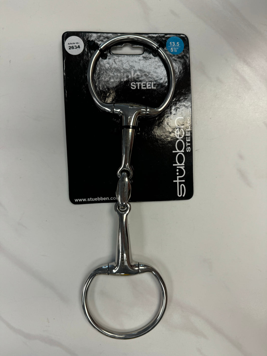 Stubben Stainless Steel Double Broken Eggbutt Bit