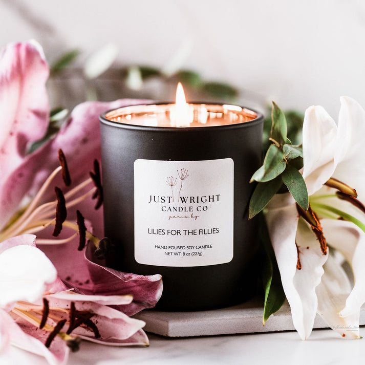 Just Wright Lillies for Fillies Candle