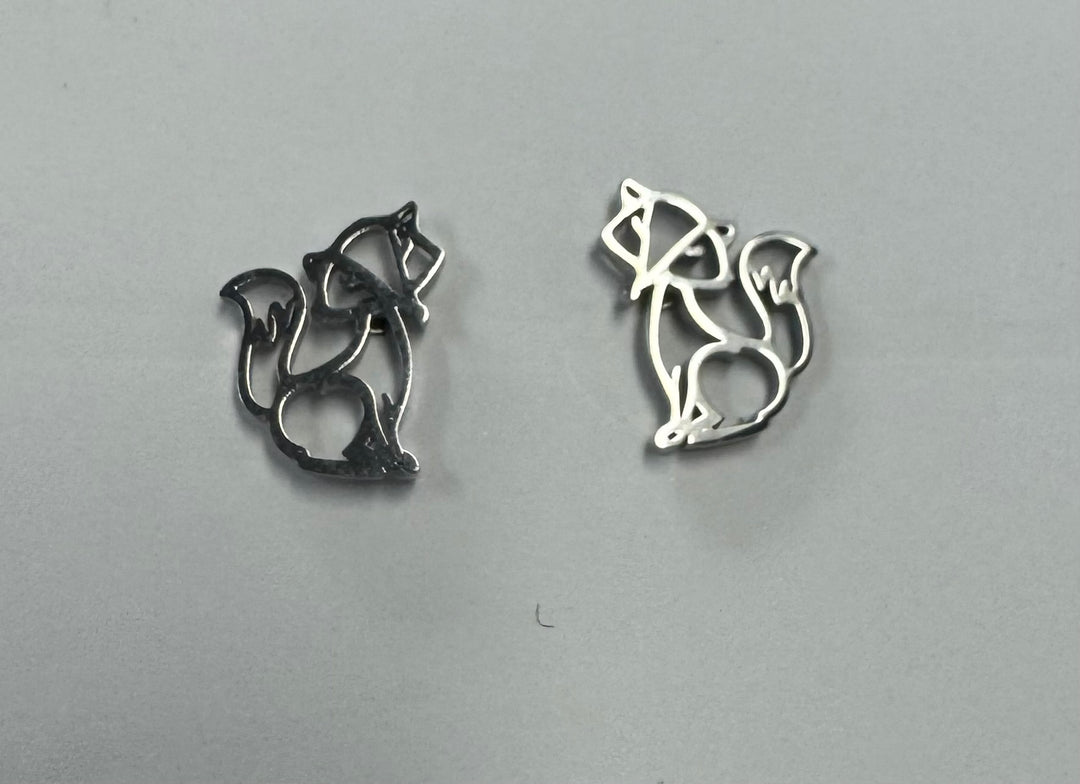 Lilo Collections Geo Fox Stud Earrings