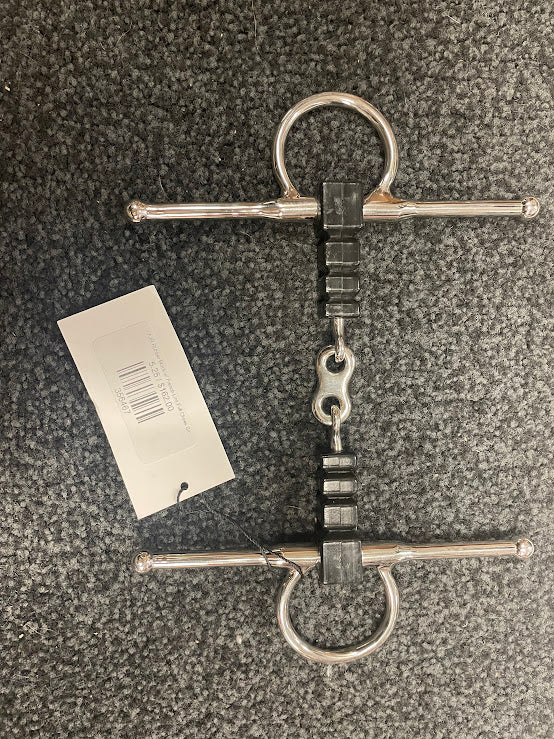 AJR Rubber Block w/ French Link Full Cheek Bit