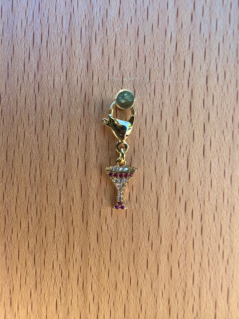 DuBois Cheval Sparkly Martini Glass Charm