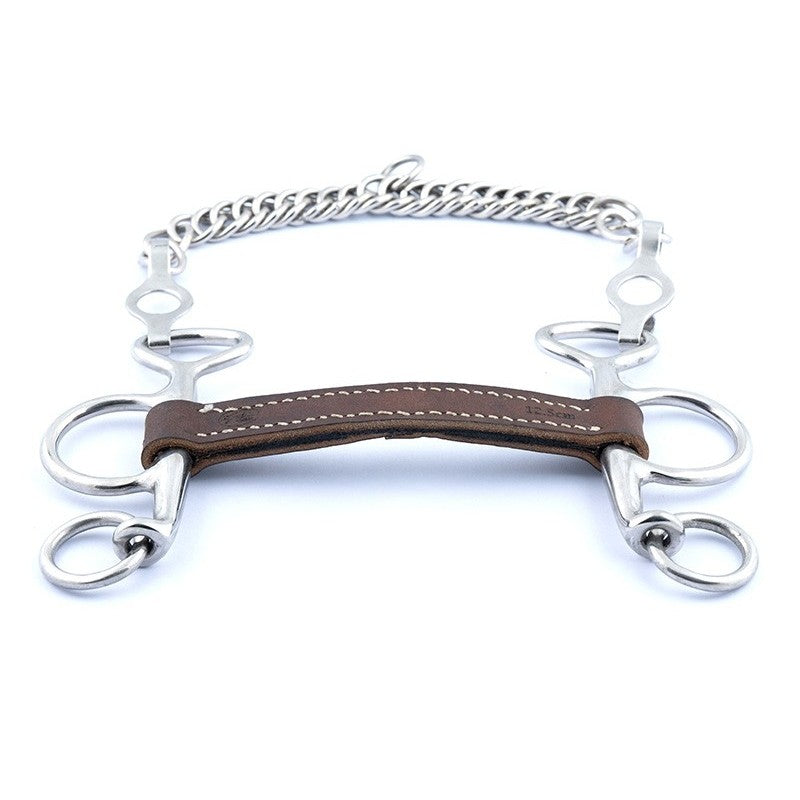Jump'In Small Cheek Flat Leather Pelham Bit