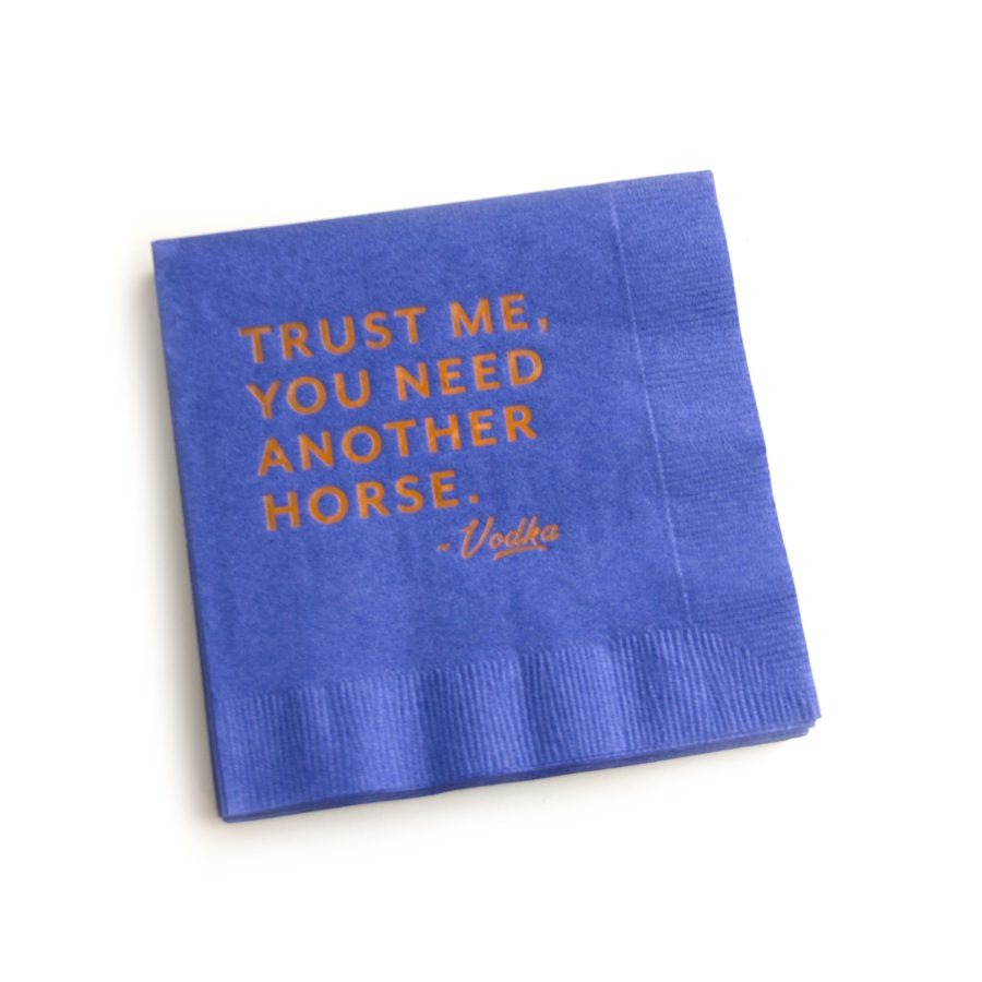 Mare Goods Cocktail Napkin: Trust me