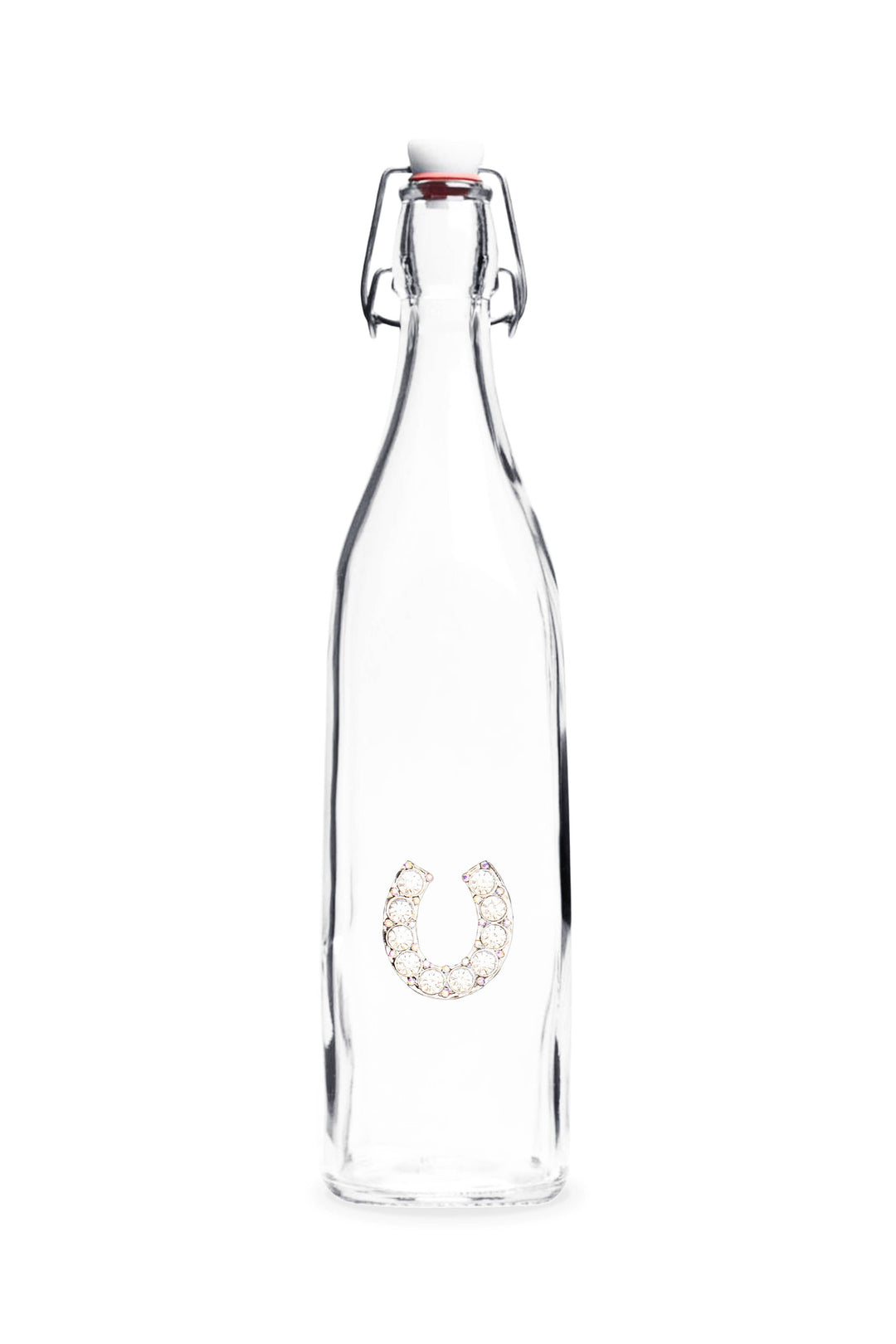 The Queens' Jewels - Horseshoe Jeweled Swing Top Bottle