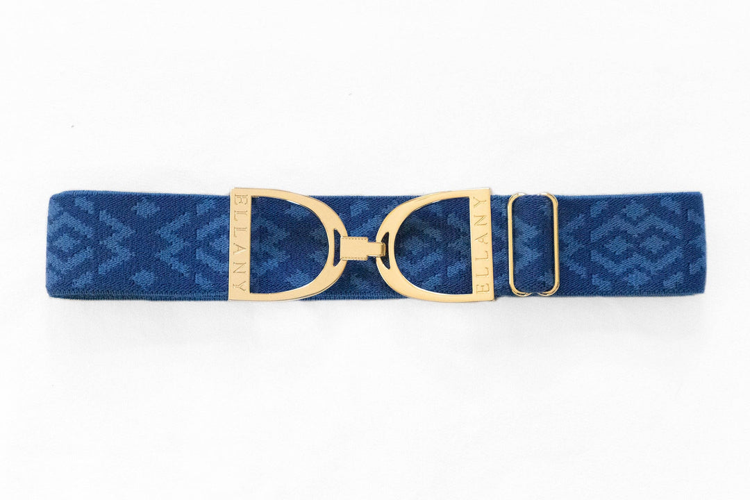 Huston x Ellany - Royal Tribal - 1.5" Gold Stirrup Elastic Belt