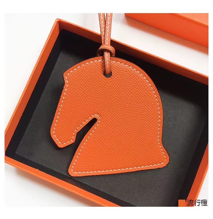 Toss Designs - Bag Charm - Horse Head - Orange