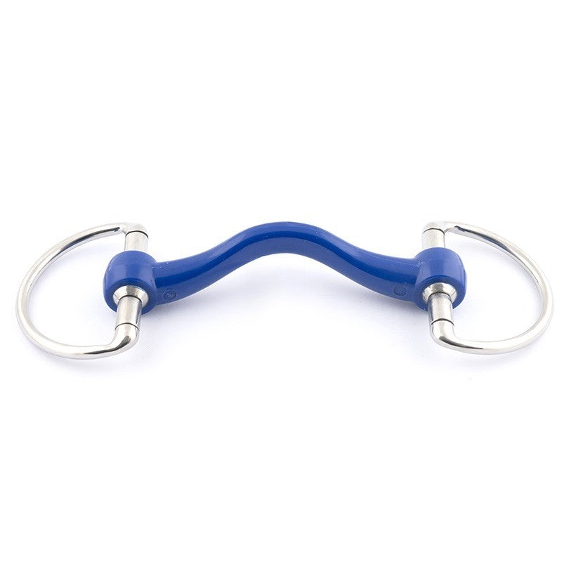 Jump'In Blue Soft Mouth Port Eggbutt Bit