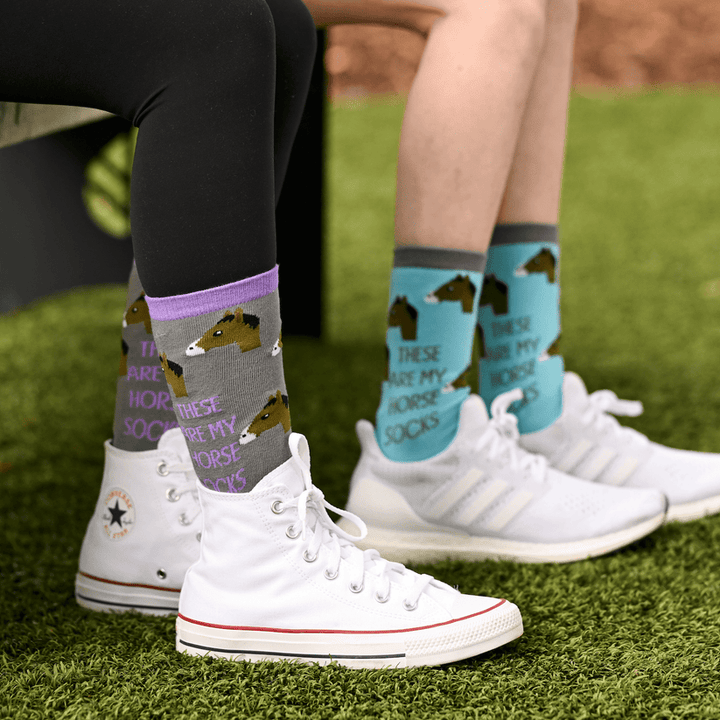 Dreamers & Schemers Youth Horse Crew Socks