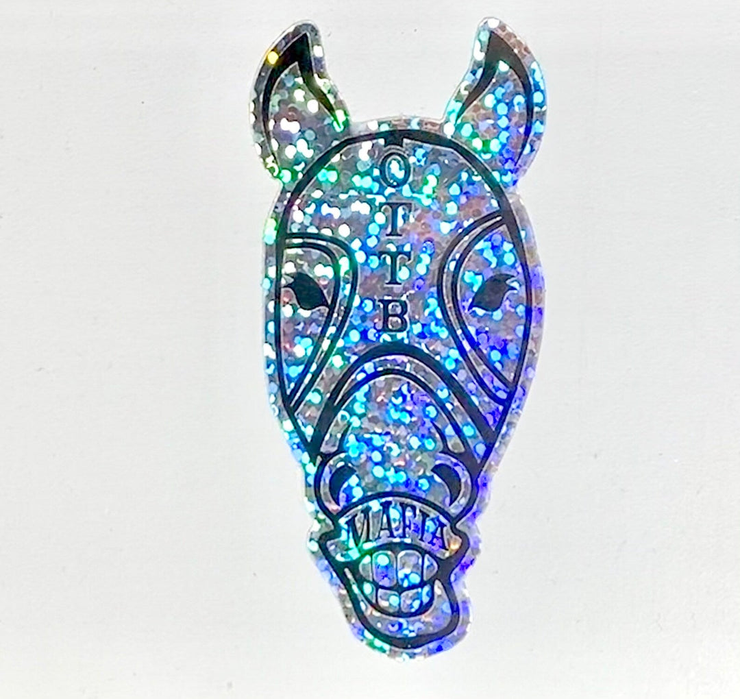 OTTB Mafia Horse Head Sticker