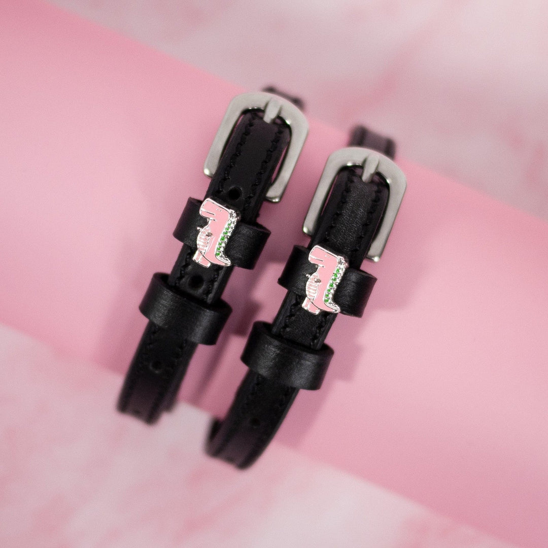 Dreamers & Schemers Pink Dinosaur Spur Straps