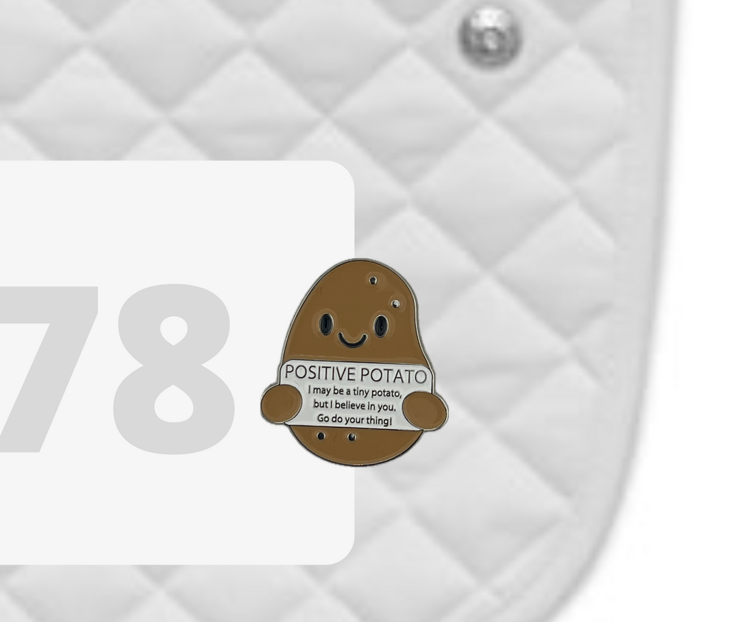 DuBois Cheval Positive Potato Number Pin Charms