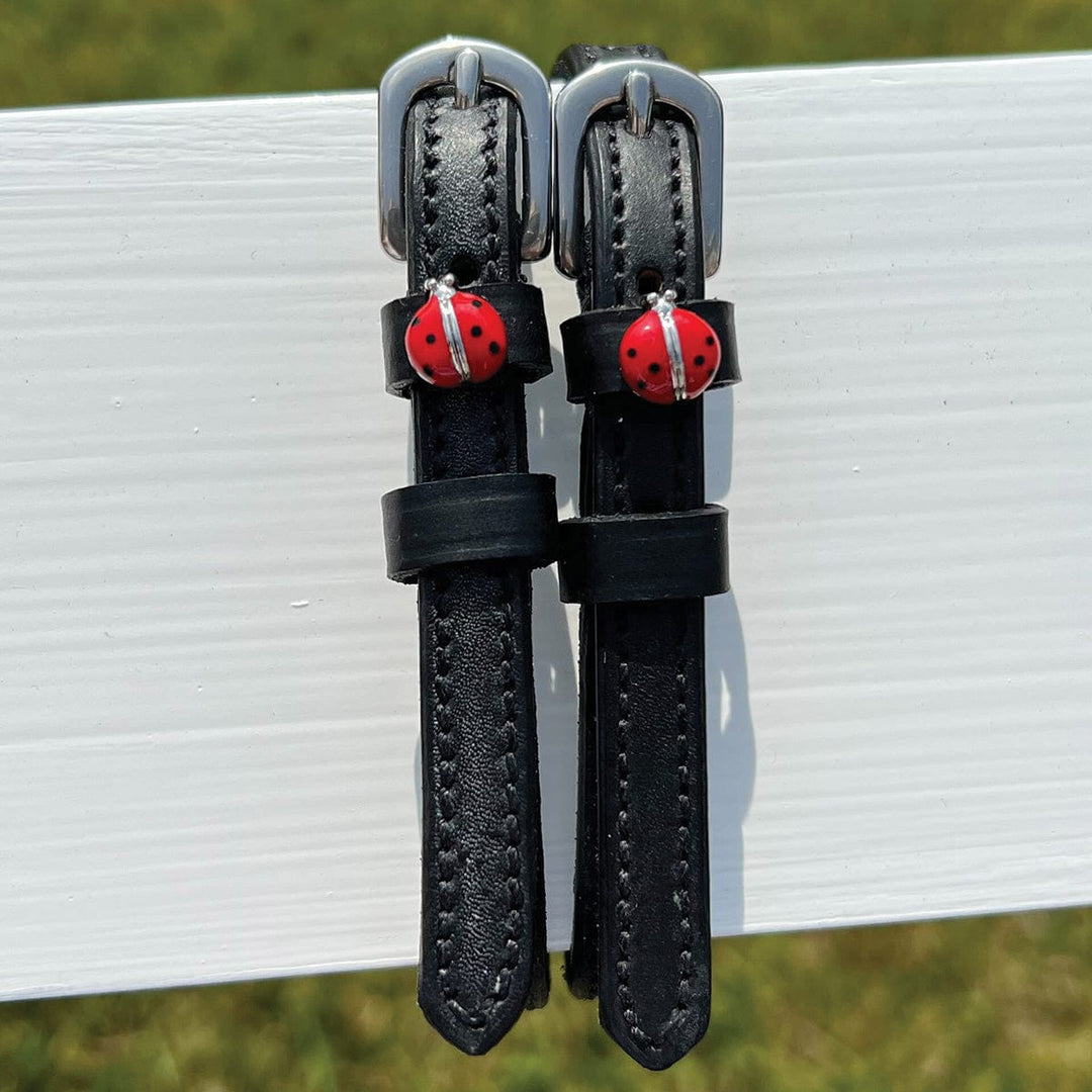 Dreamers & Schemers Red Lady Bug Spur Straps