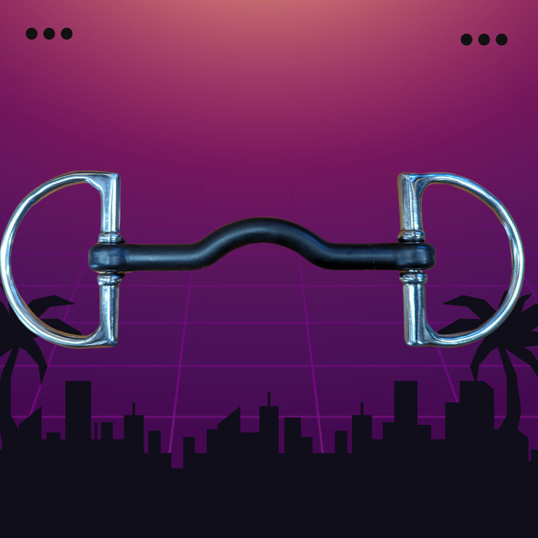 Pandaponyium D Ring Hard Rubber Ported Bit