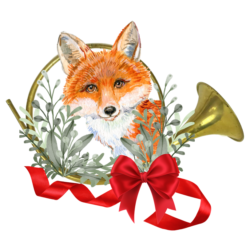 Fox & Horn Sticker