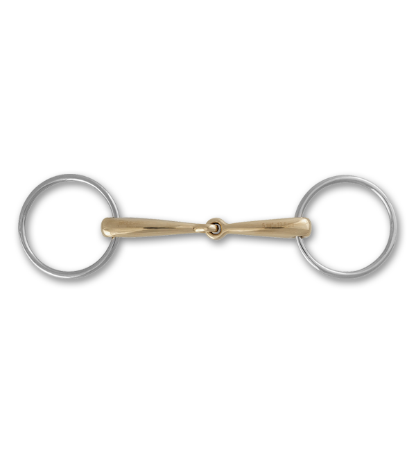 Stubben SteelTec Loose Ring Snaffle Bit