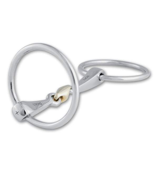 Stubben SteelTec 2in1 Loose Ring Snaffle Bit