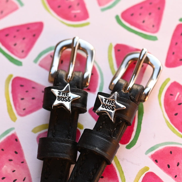 Dreamers & Schemers The Boss Star Silver Spur Straps