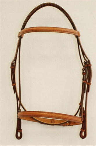 Edgewood ⅝" Plain Raised Bridle - The Tack Shop of Lexington