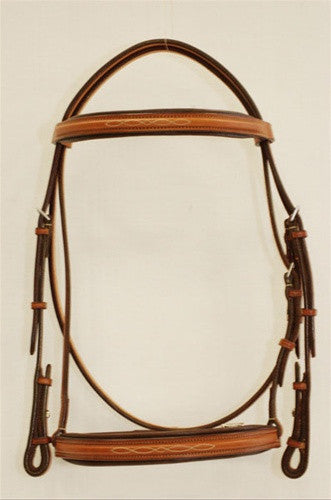 Edgewood ¾" Fancy Stitched Padded Bridle - The Tack Shop of Lexington