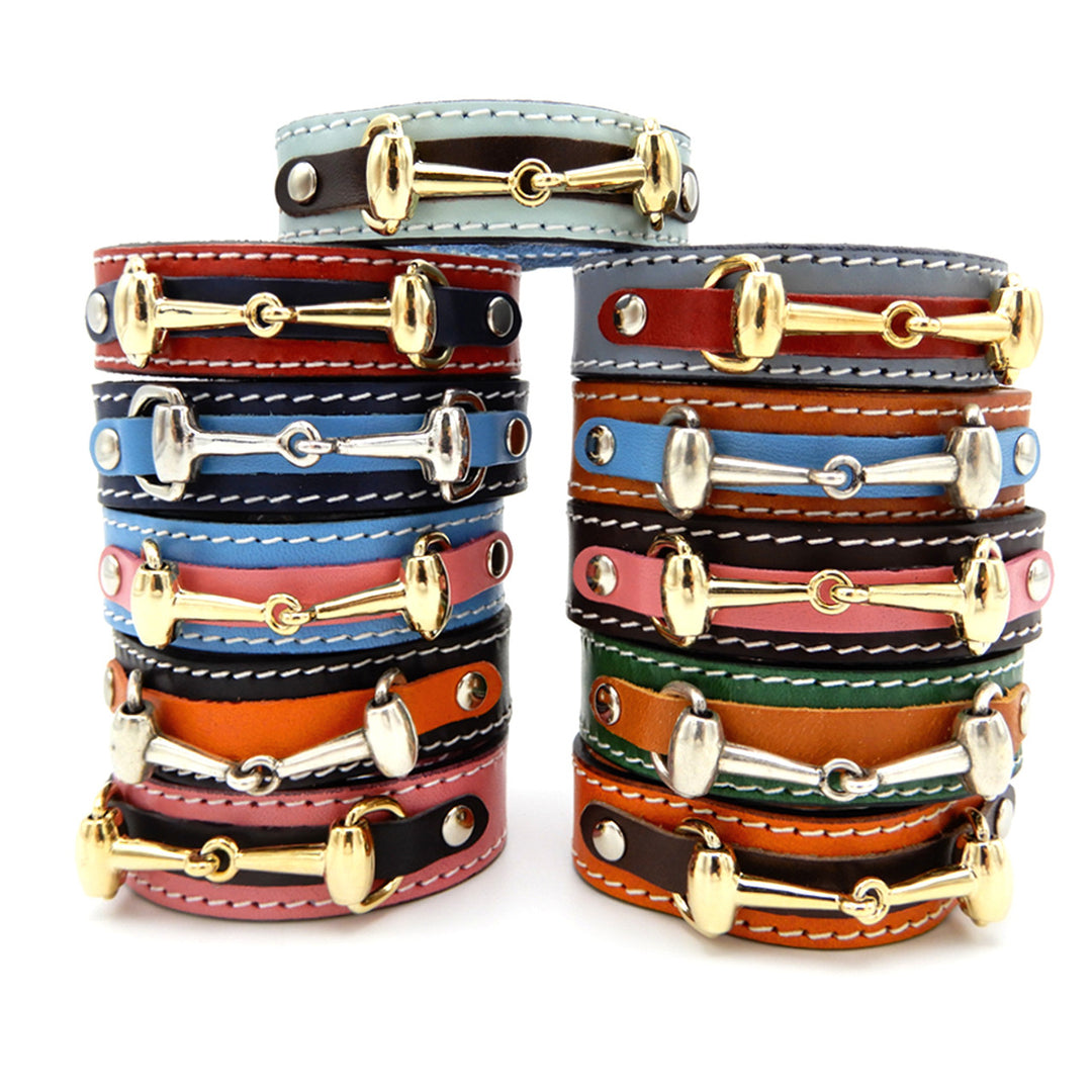 LILO Collections - Bit Snap - Cuff Leather Bracelet
