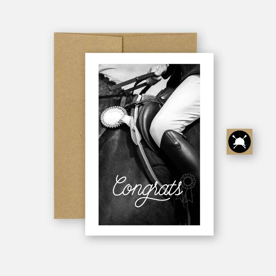 Hunt Seat Paper Co. - Congrats Equestrian Horse Greeting Card