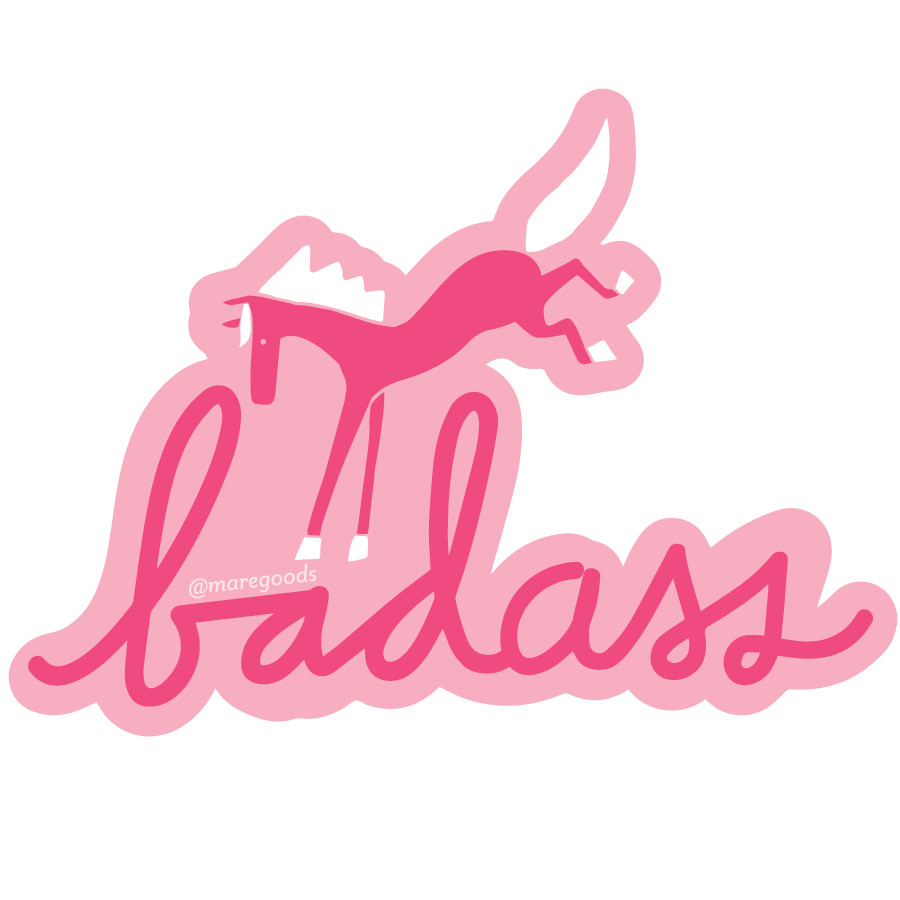 Mare Modern Goods - Badass Pink Sticker