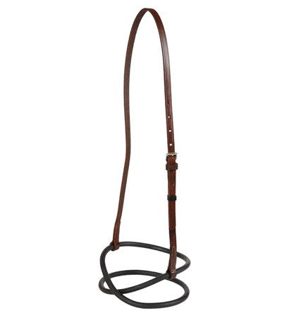 Jack's Leather Rubber Figure 8 Noseband