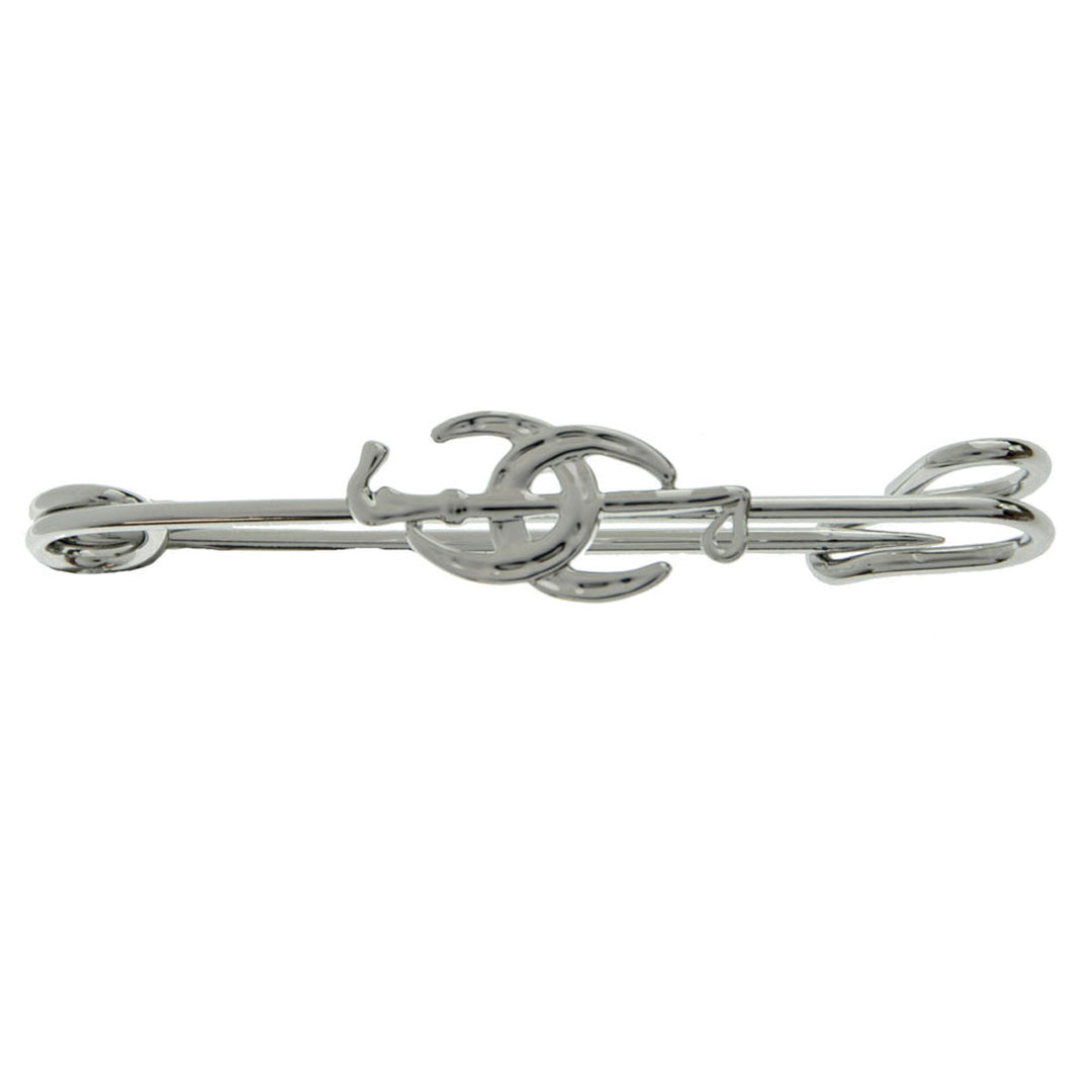 EXSELLE CROP WITH TWO HORSESHOES STOCK PIN