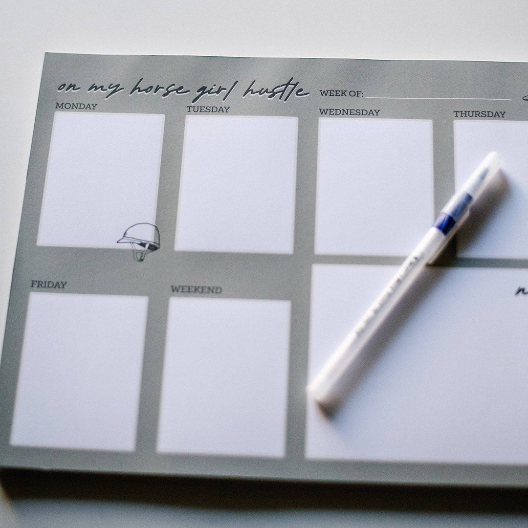 Horse Girl Hustle Weekly Desk Planner - In Gate Goods