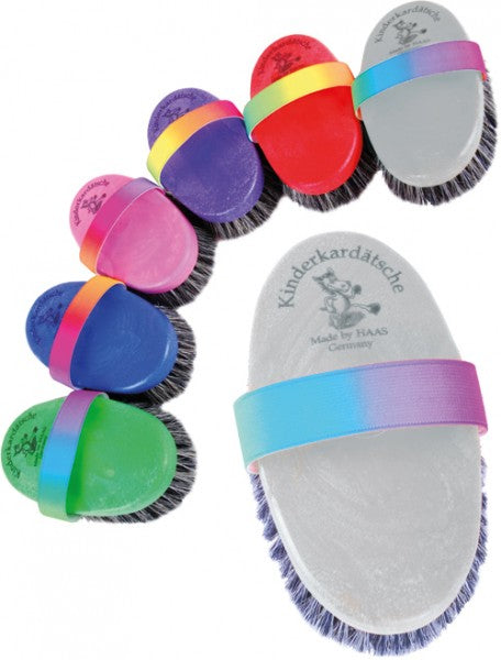 Haas Kinderkardatsche Rainbow Strap Brush