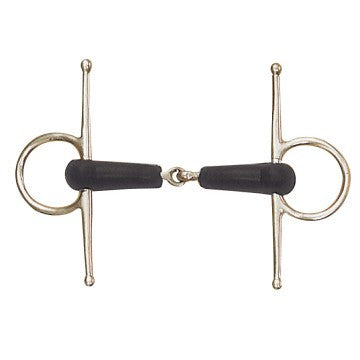 Centaur Rubber Snaffle Full Cheek Bit - The Tack Shop of Lexington