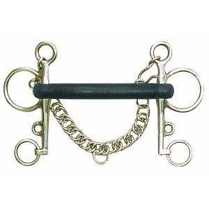 Centaur Stainless Steel Soft Rubber Mullen Mouth Pelham
