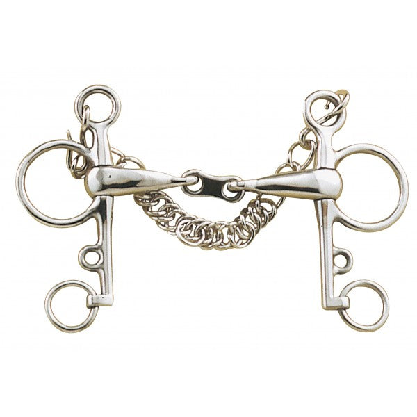 Centaur French Mouth Pelham with Chain