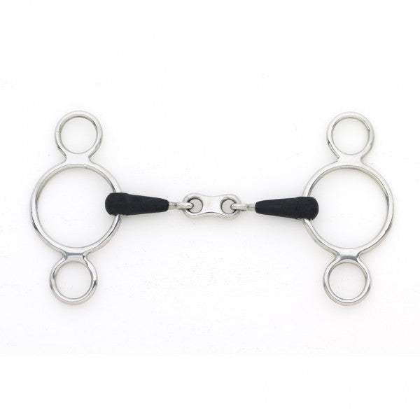 Eco Pure French Link 2 Ring Gag Bit