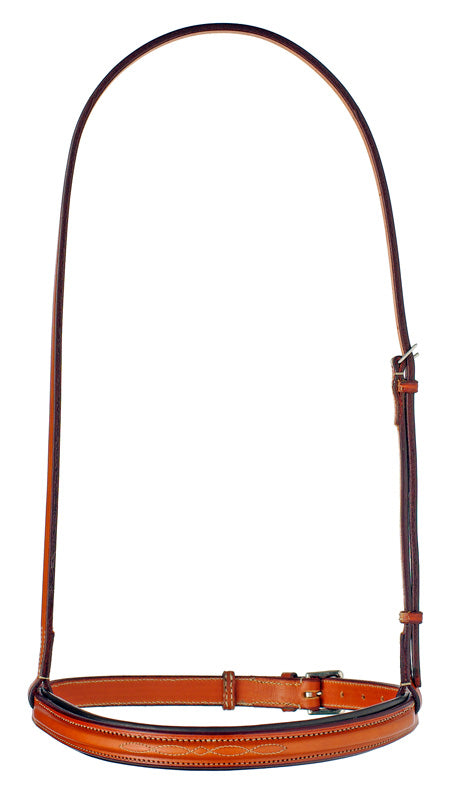 Edgewood 3/4" Padded Fancy Stitch Noseband