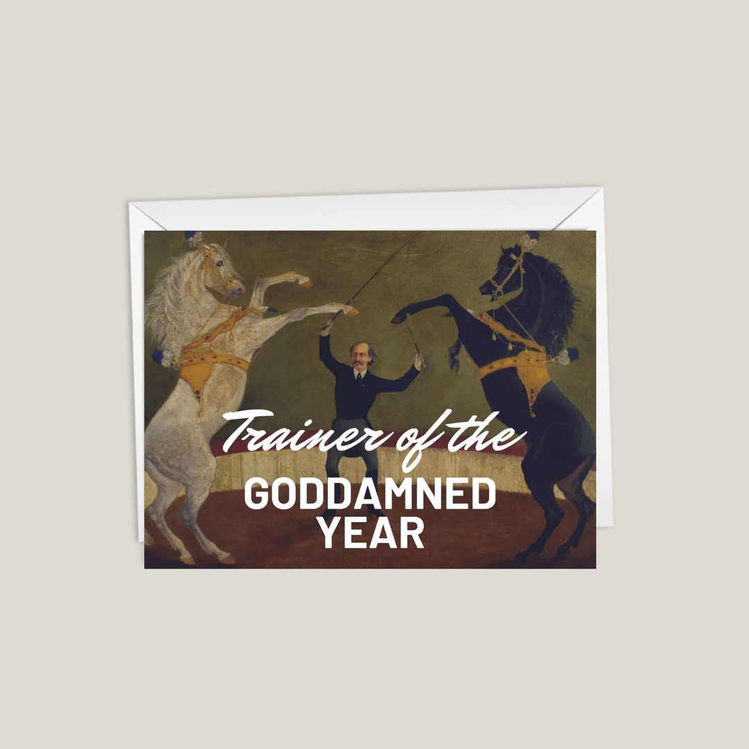 Nimrod Paper - "Trainer of the GD Year" Greeting Card