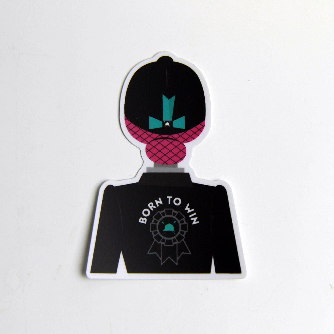 Hunt Seat Paper Born To Win Sticker