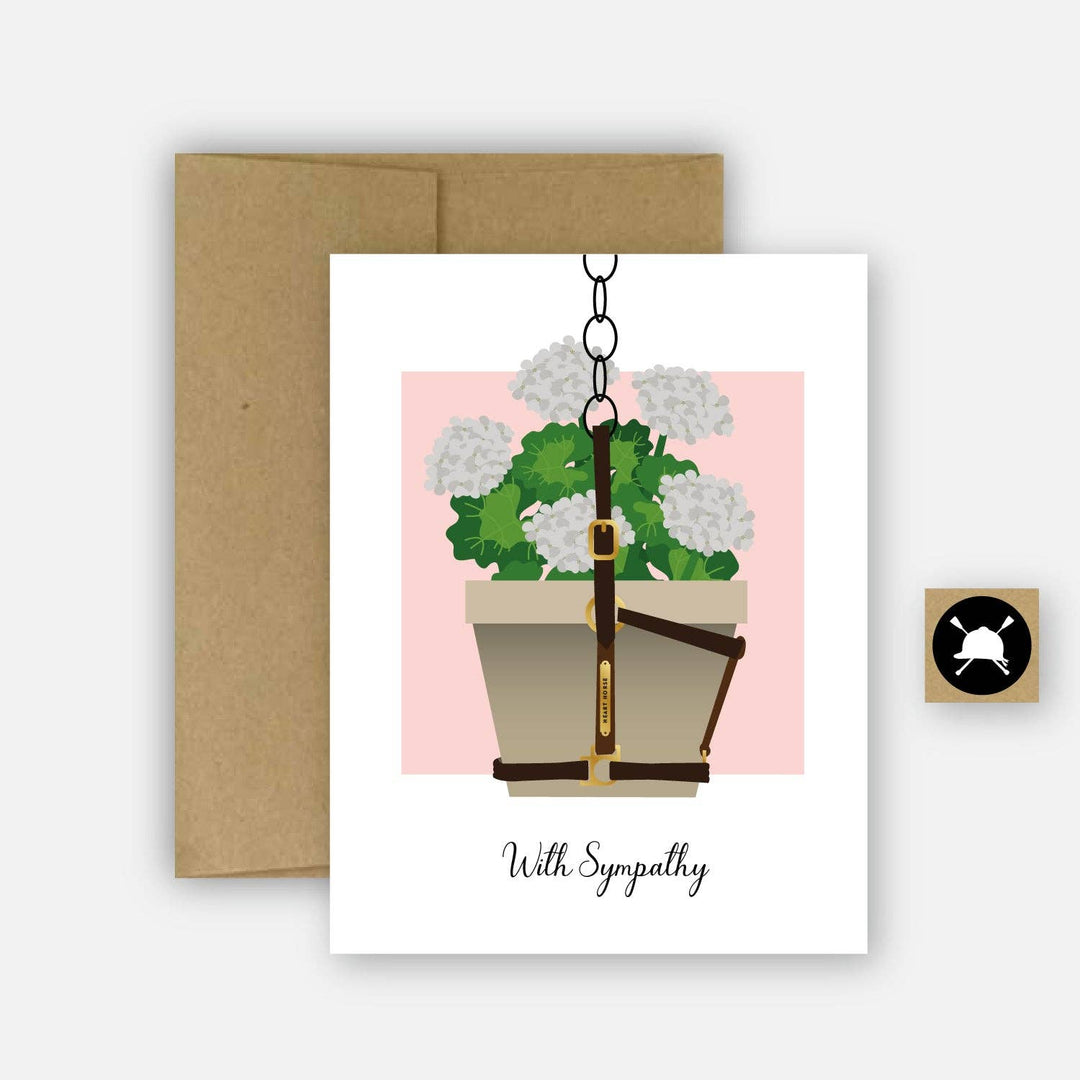 Hunt Seat Paper With Sympathy Horse Grief Card